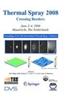 Thermal Spray 2008: Crossing Borders