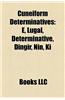 Cuneiform Determinatives: , Lugal, Determinative, Dingir, Nin, KI