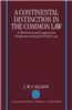A Continental Distinction in the Common Law: A Historical and Comparative Perspective on English Public Law