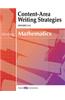Content-Area Writing Strategies for Mathematics