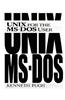 UNIX for the MS-DOS User