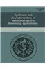 Synthesis and Characterization of Nanomaterials for Biosensing Applications.
