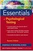 Essentials of Psychological Testing