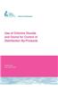 Use of Chlorine Dioxide and Ozone for Control of Disinfection By-Products