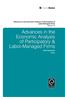Advances in the Economic Analysis of Participatory & Labor-Managed Firms