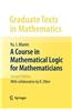A Course in Mathematical Logic for Mathematicians