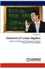 Elements of Linear Algebra