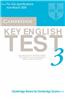 Cambridge Key English Test 3 Audio Cassette: Examination Papers from the University of Cambridge ESOL Examinations