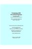 Evaluating AIDS Prevention Programs: Expanded Edition