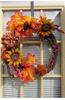 A Autumn Leaf and Sunflower Grapevine Window Wreath Journal: 150 Lined Notebook/Diary