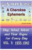 A Cherokee Ephemeris 3: 1933-1942