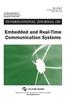 International Journal of Embedded and Real-Time Communication Systems