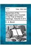 Speeches of the Managers and Counsel in the Trial of Warren Hastings. Volume 4 of 4