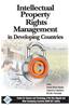 Intellectual Property Rights Management in Developing Countries/NAM S&T Centre