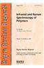 Infrared and Raman Spectroscopy of Polymers