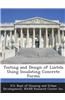 Testing and Design of Lintels Using Insulating Concrete Forms