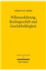 Willenserklarung, Rechtsgeschaft Und Geschaftsfahigkeit
