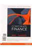 Corporate Finance, Student Value Edition