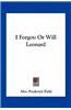I Forgot: Or Will Leonard