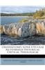 Observationes Super Epistolae Ad Hebraeos Historicae, Criticae, Theologicae