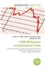 1988 Malaysian Constitutional Crisis