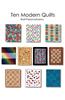 Ten Modern Quilts