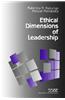 Ethical Dimensions of Leadership