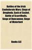 Battles of the Irish Confederate Wars: Siege of Drogheda, Sack of Cashel, Battle of Scarrifholis, Siege of Duncannon, Siege of Clonmel
