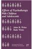 Effects of Psychotherapy with Children and Adolescents