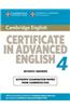 Cambridge Certificate in Advanced English 4: Official Examination Papers from University of Cambridge ESOL Examinations