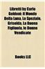 Libretti by Carlo Goldoni