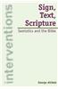 Sign, Text, Scripture