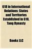618 in International Relations: States and Territories Established in 618, Tang Dynasty
