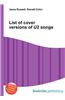 List of Cover Versions of U2 Songs