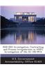 HUD Eeo Investigation: Contracting and Process Irregularities in HUD's Investigation of the Ig: OSI-99-6