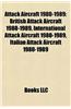 Attack Aircraft 1980-1989: British Attack Aircraft 1980-1989, International Attack Aircraft 1980-1989, Italian Attack Aircraft 1980-1989
