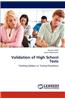 Validation of High School Tests