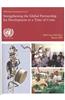 Mdg Gap Task Force Report 2009: Strengthening the Global Partnership for Development in a Time of Crisis- Millennium Development Goal 8