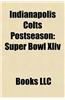 Indianapolis Colts Postseason: Baltimore Colts Postseason, Super Bowl III, Super Bowl V, Super Bowl XLIV, 1958 NFL Championship Game