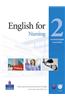 English for Nursing 2 Course Book (Vocational English Series) [With CDROM]