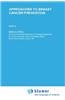 Approaches to Breast Cancer Prevention