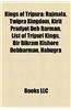 Kings of Tripura: Rajmala, Twipra Kingdom, Kirit Pradyot Deb Barman, List of Tripuri Kings, Bir Bikram Kishore Debbarman, Habugra