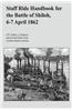 Staff Ride Handbook for the Battle of Shiloh, 6-7 April 1862
