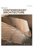 Story of Contemporary Architecture