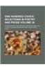 One Hundred Choice Selections in Poetry and Prose Volume 26
