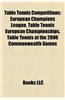 Table Tennis Competitions: Table Tennis at the All-Africa Games, Table Tennis at the Asian Games, Table Tennis at the Commonwealth Games
