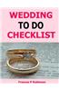 Wedding to Do Checklist