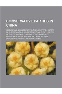 Conservative Parties in China: Kuomintang, 228 Incident, History of the Kuomintang, Project National Glory