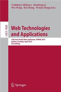 Web Technologies and Applications: 15th Asia-Pacific Web Conference, Apweb 2013, Sydney, Australia, April 4-6, 2013, Proceedings