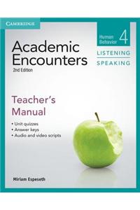 Academic Encounters Level 4 Teacher's Manual Listening and Speaking
